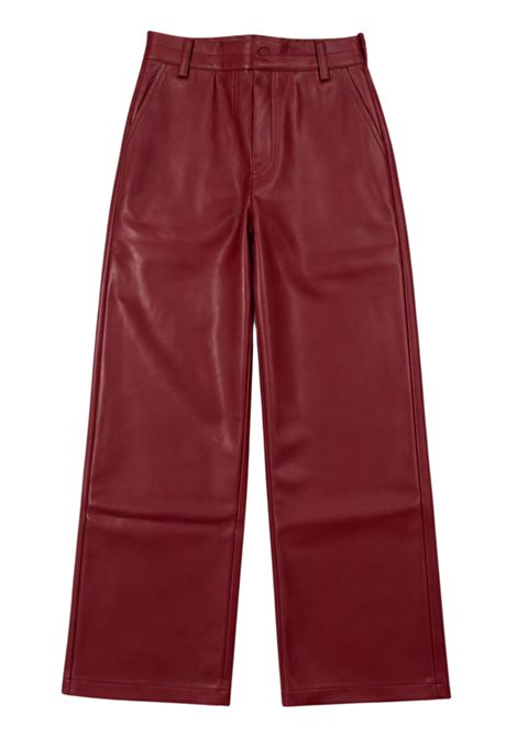 Pantalone bambina bordeau in pelle Manila Grace | M2830W25/SUBORDEAU
